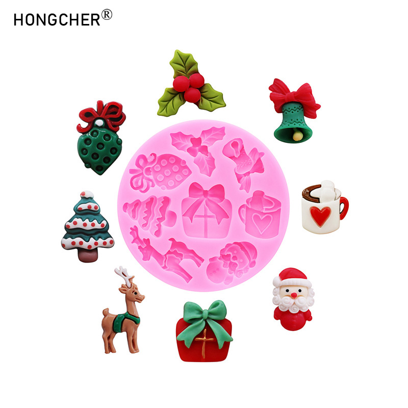 Resin Art Tools - Christmas Series Bells Christmas Tree Snowman