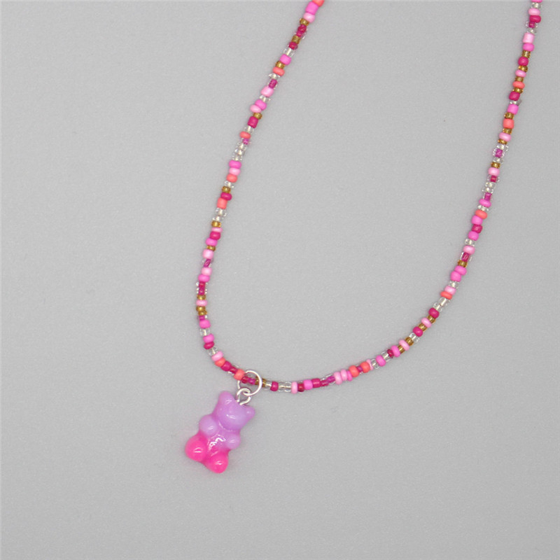 New Bohemia Korean Lover Color - Resin Art Necklace 评论和价格