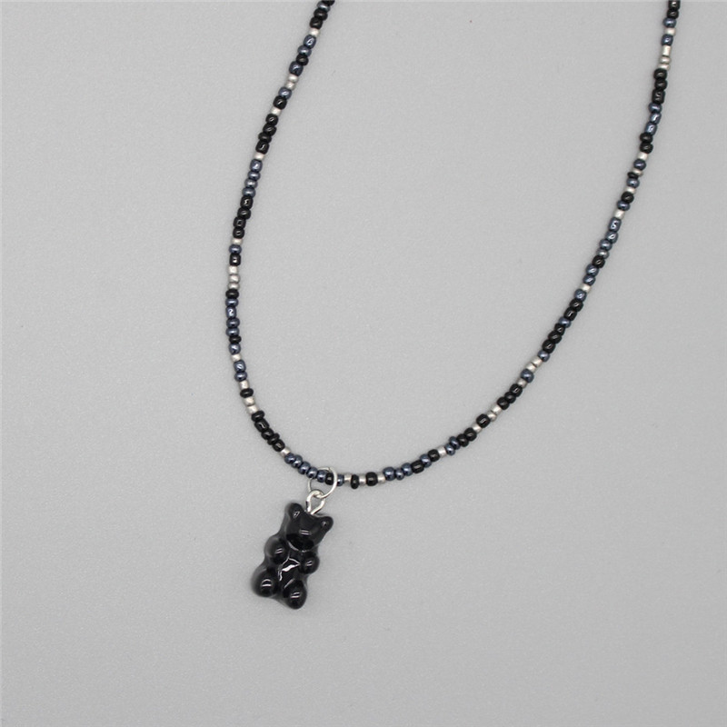 New Bohemia Korean Lover Color - Resin Art Necklace 评论和价格