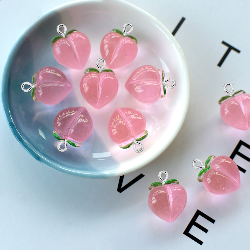 10Pcs New Transparent Peach Fl - Resin Art Gift Ideas 评论和价格