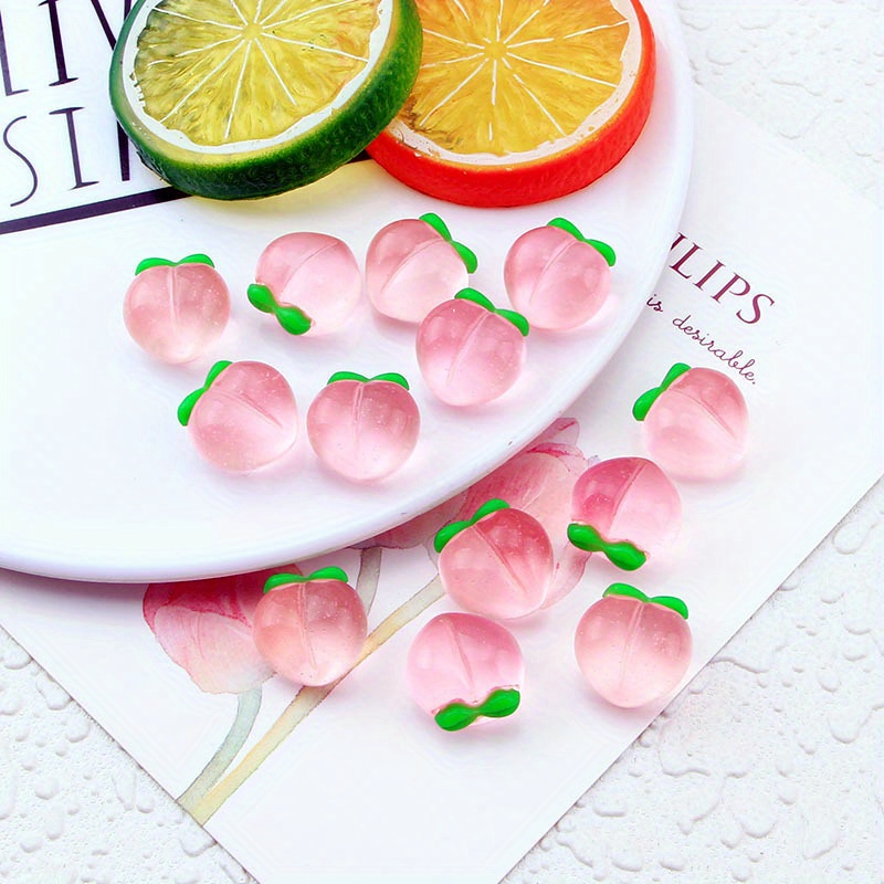 10Pcs New Transparent Peach Fl - Resin Art Gift Ideas 评论和价格