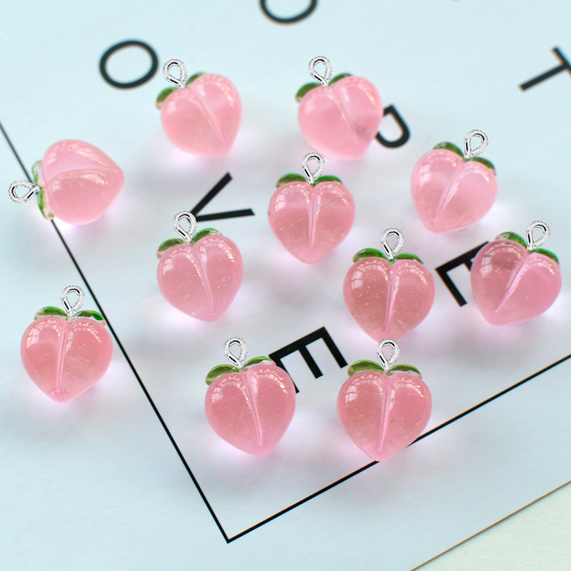 10Pcs New Transparent Peach Fl - Resin Art Gift Ideas 评论和价格