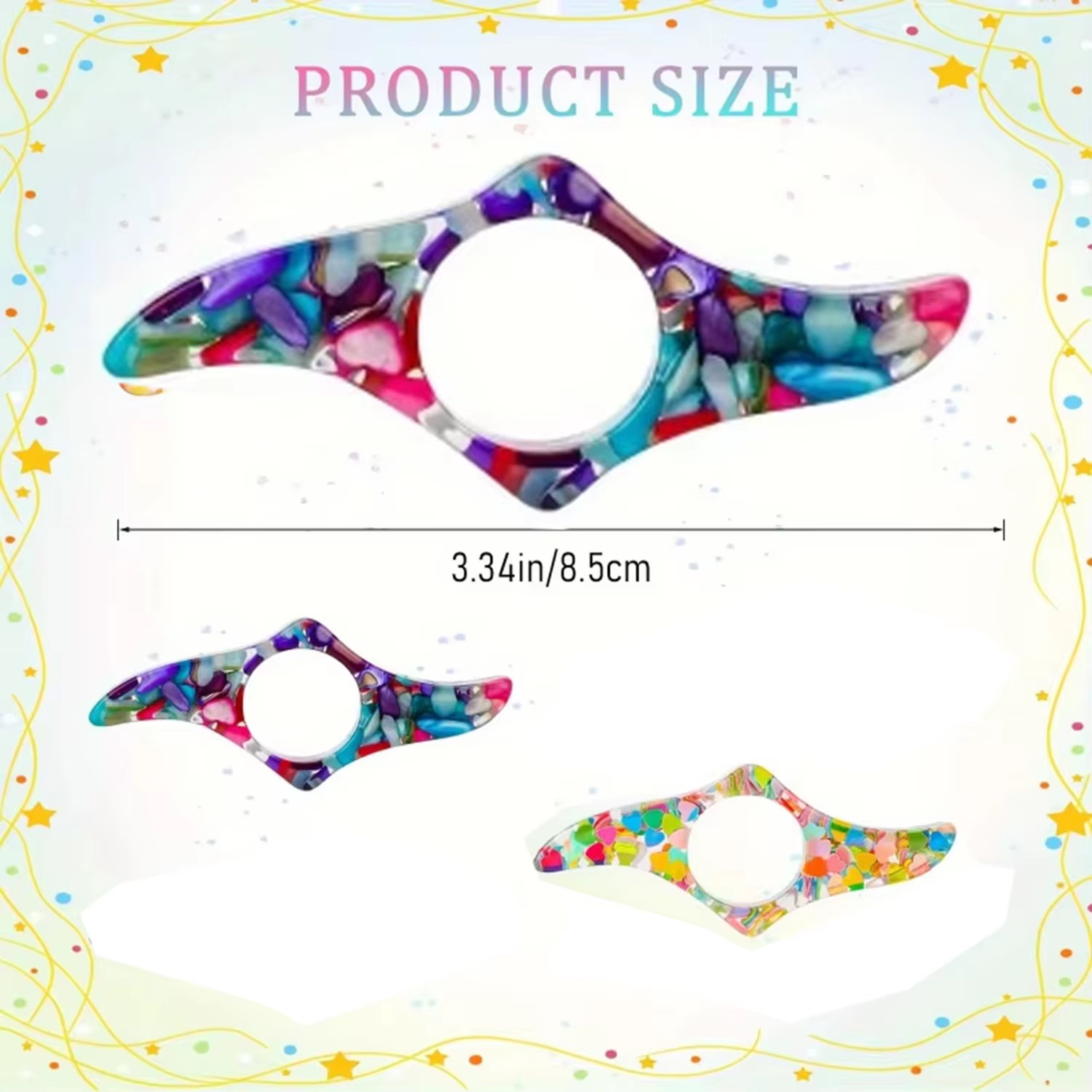 2Pcs Handmade Resin Thumb Page - Resin Art Book 评论和价格