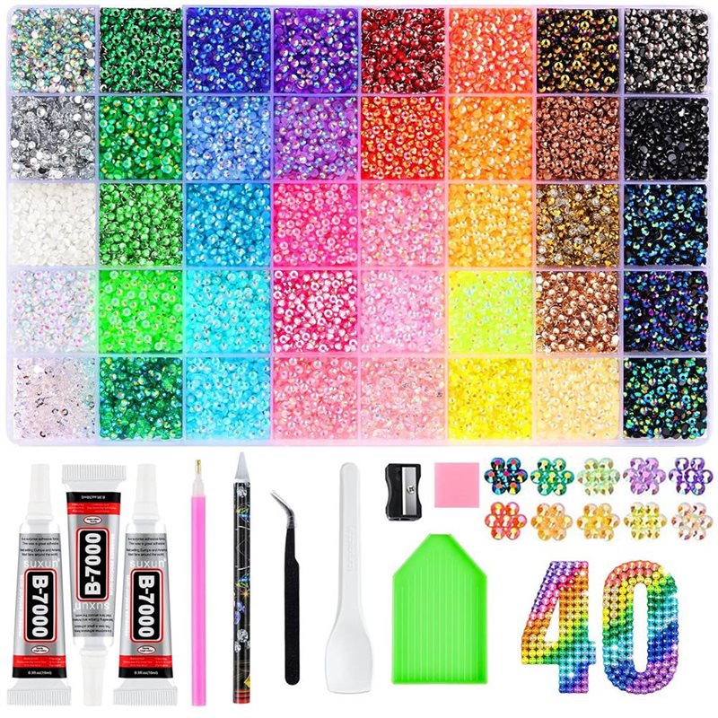 Rhinestone Resin Jelly 3MM 40  - Resin Art Book 评论和价格