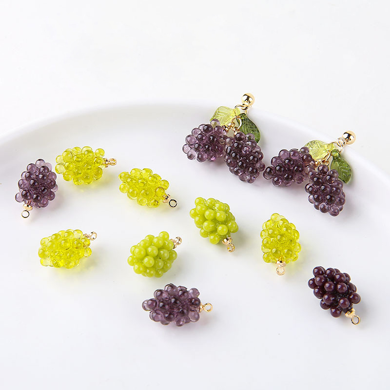 6pcs Cute Little Grapes Resin  - Resin Art Gift Ideas 评论和价格