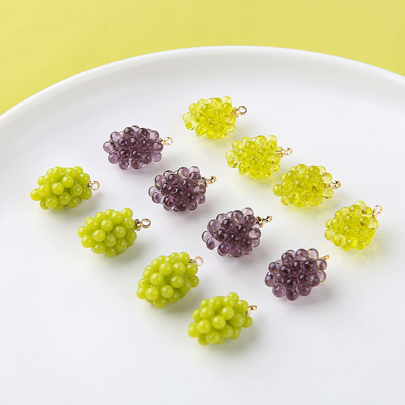 6pcs Cute Little Grapes Resin  - Resin Art Gift Ideas 评论和价格