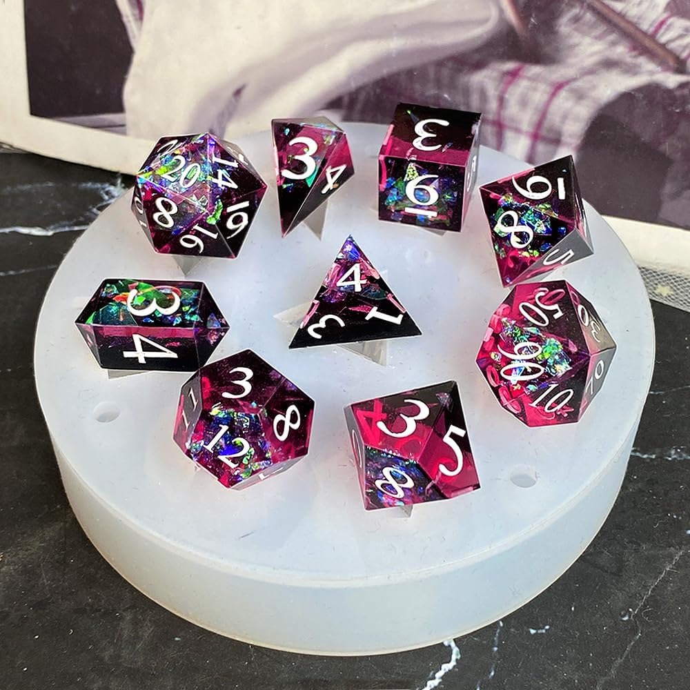 DIY DND Sharp Edge Dice Silico - Resin Art Mold 评论和价格
