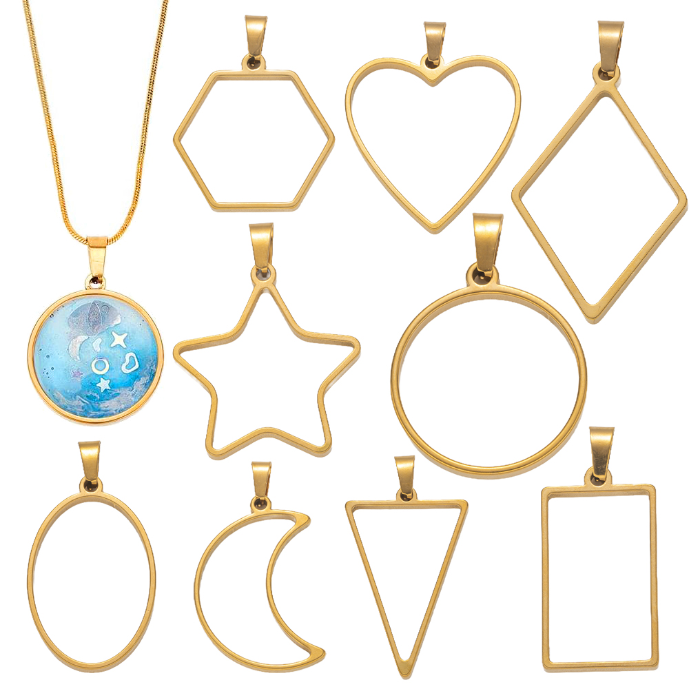 5pcs Stainless Steel Open Back - Resin Art Gift Ideas 评论和价格