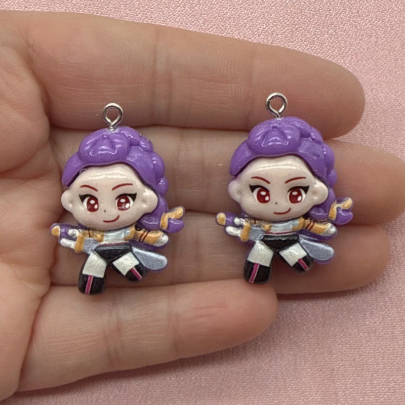 10pcs resin cartoon pendant, D - Resin Art Gift Ideas 评论和价格