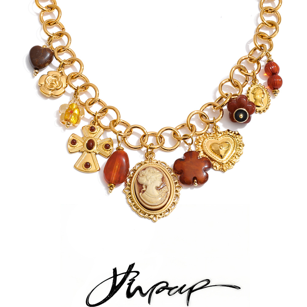 Yhpup Exclusive Design Handmad - Resin Art Necklace 评论和价格