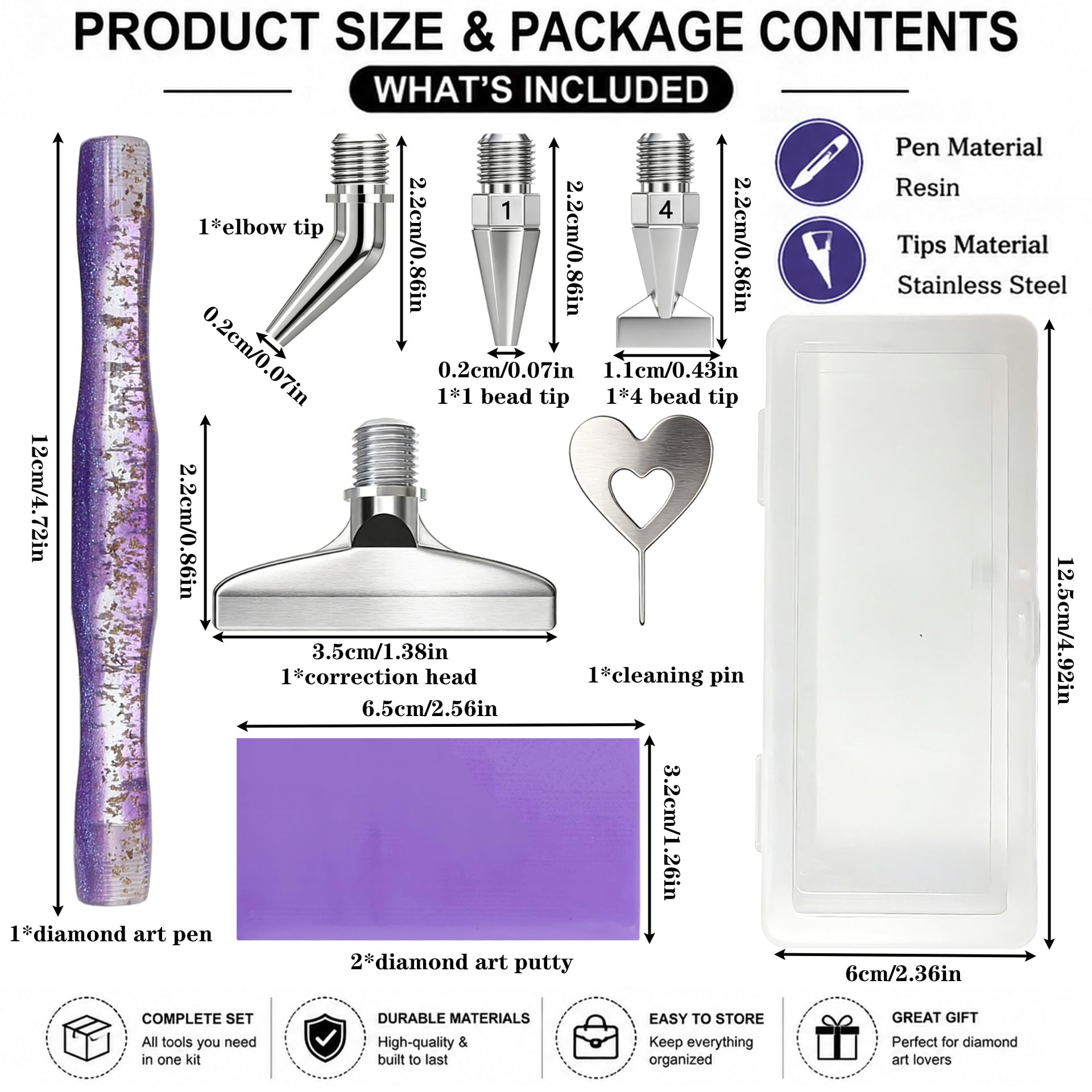Diamond painting art pen, with - Resin Art Tools 评论和价格