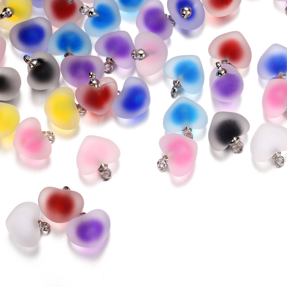10pcs/lot Resin Frosted Multic - Resin Art Necklace 评论和价格