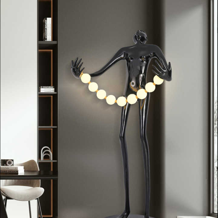 Statue Character Floor Lamp Ar - Resin Art Gallery 评论和价格