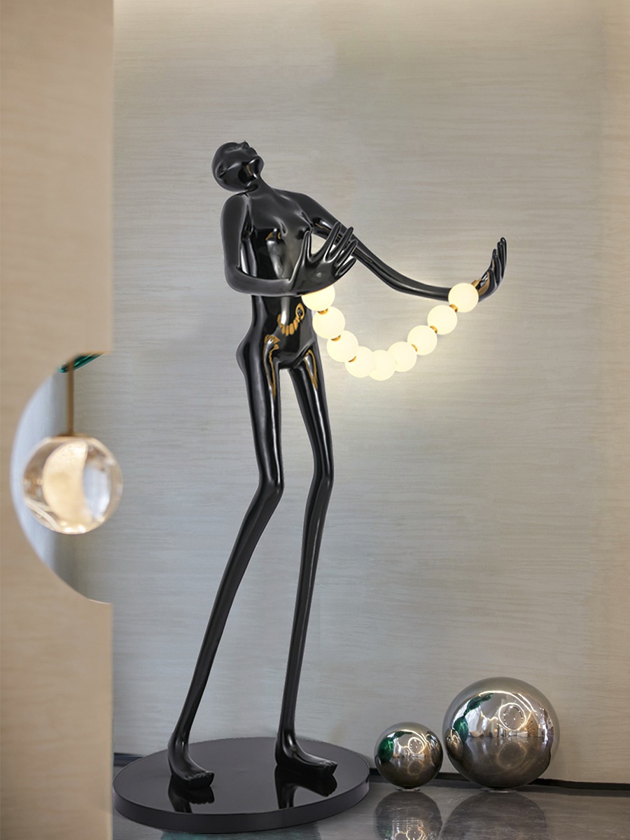 Statue Character Floor Lamp Ar - Resin Art Gallery 评论和价格