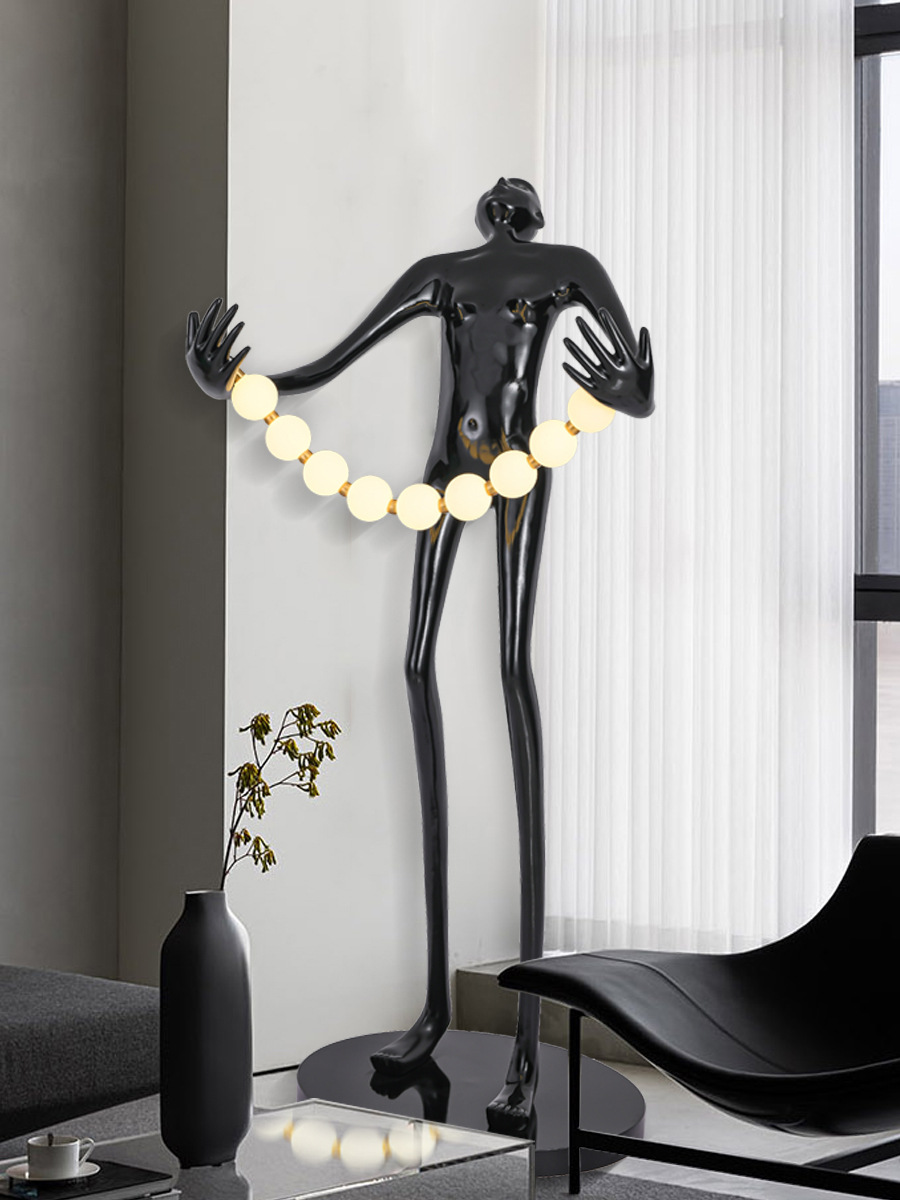 Statue Character Floor Lamp Ar - Resin Art Gallery 评论和价格