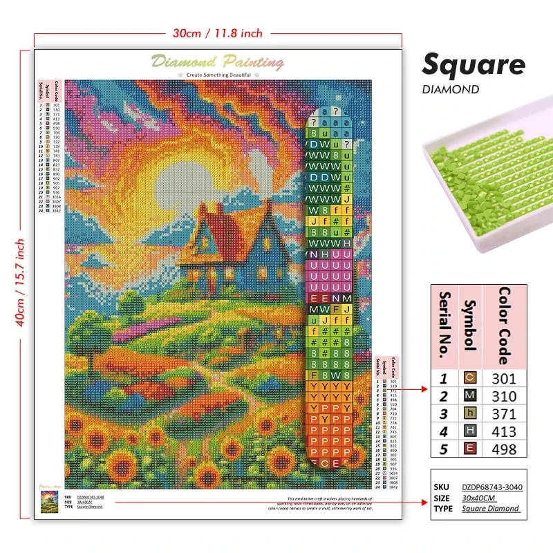 5D DIY Diamond Painting Kit Ne - Resin Art New Zealand 评论和价格