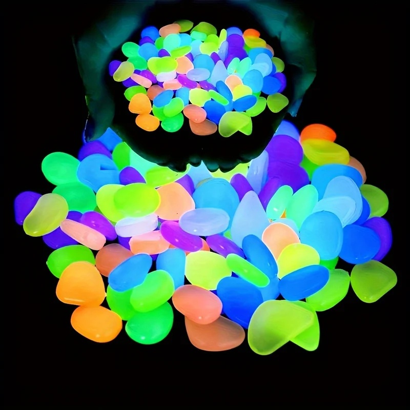 50-200pcs Glow in The Dark Peb - Resin Art Light 评论和价格