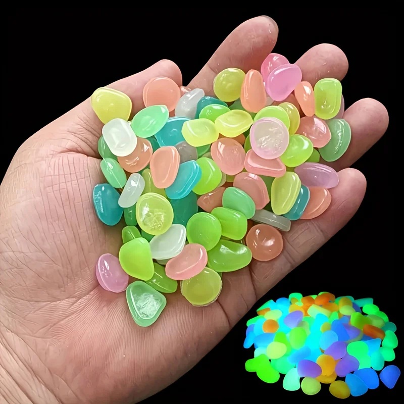 50-200pcs Glow in The Dark Peb - Resin Art Light 评论和价格