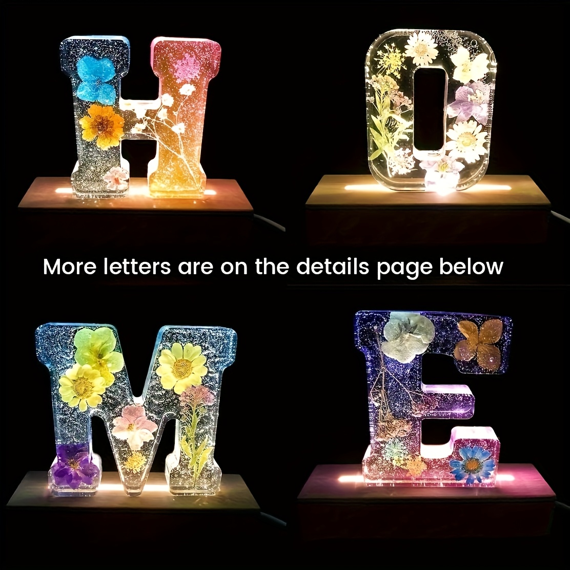 7-Inch Large Letter Resin Mold - Resin Art Tools 评论和价格