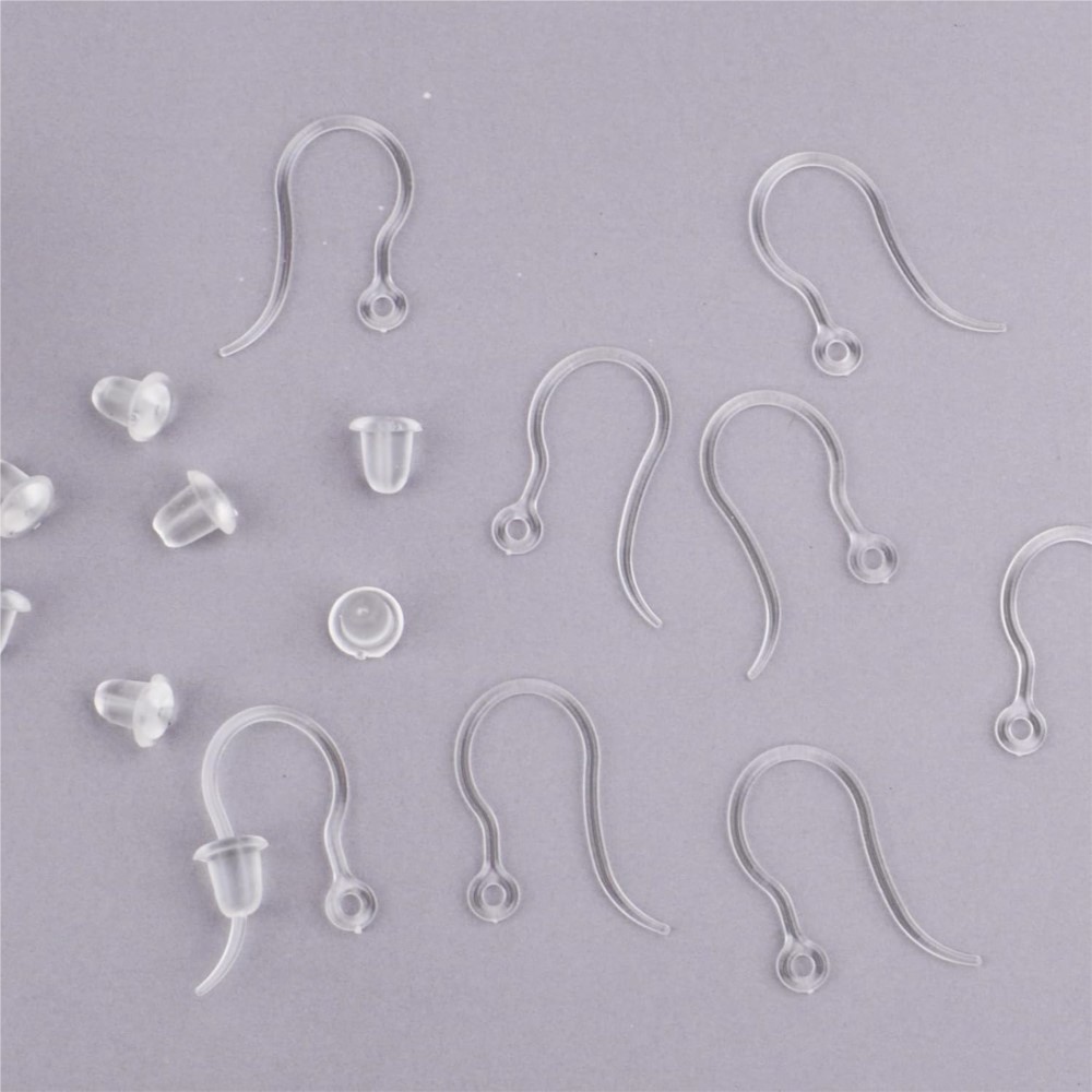 40pcs Clear Plastic Earring Ho - Resin Art Gift Ideas 评论和价格