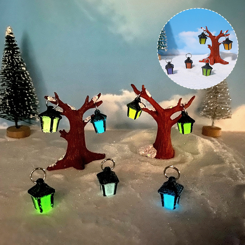 1Set Mini Luminous Hanging Tre - Resin Art Light 评论和价格