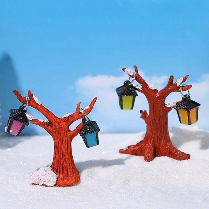 1Set Mini Luminous Hanging Tre - Resin Art Light 评论和价格